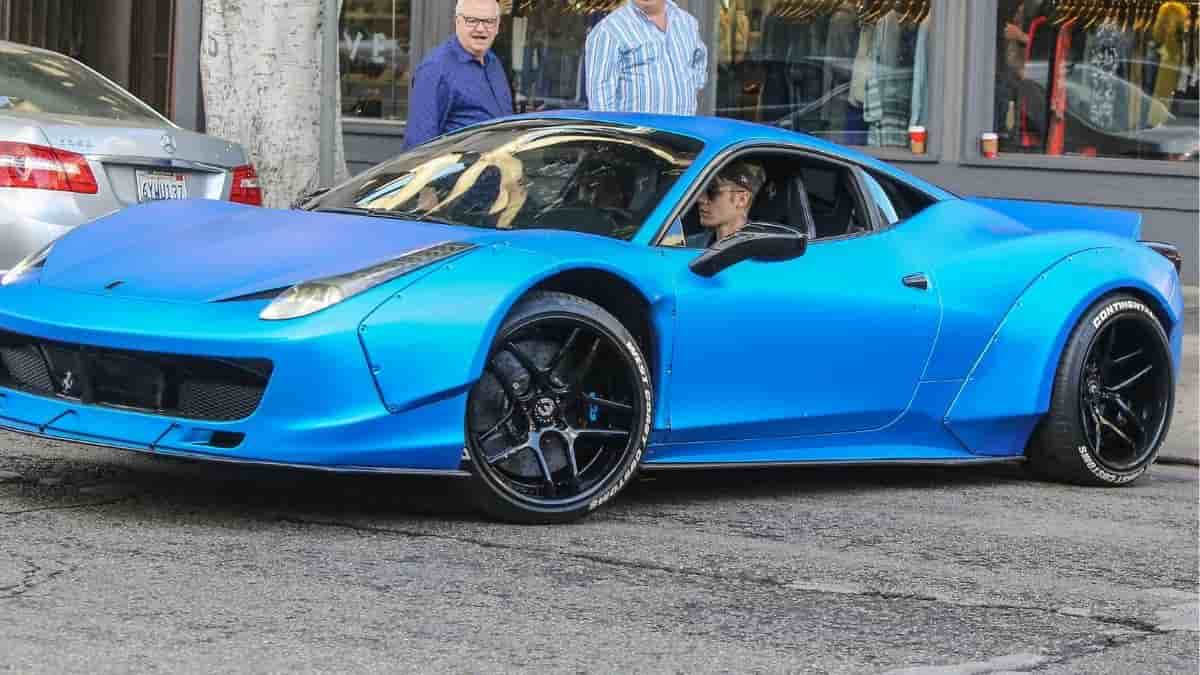 justin bieber ferrari