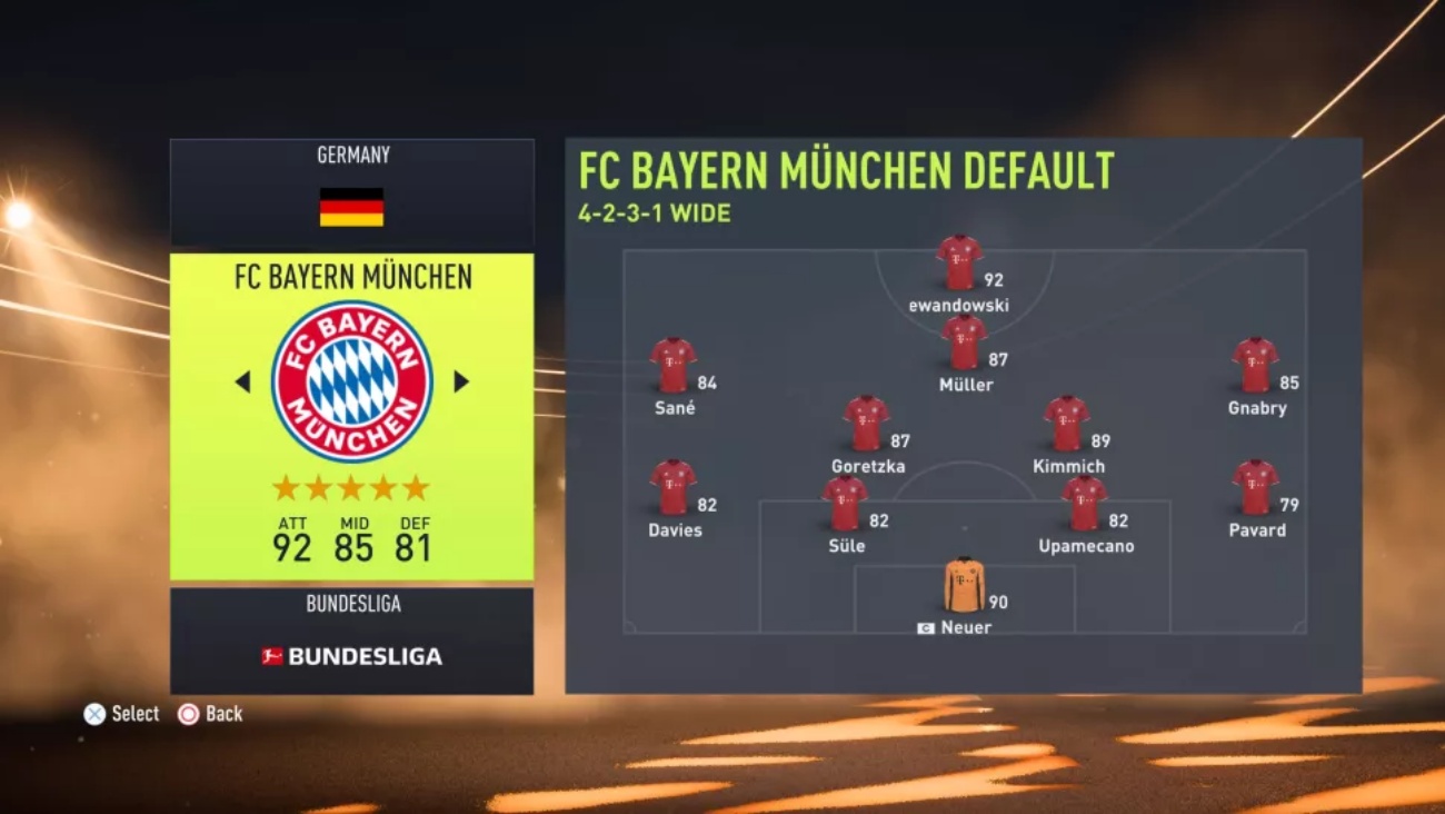 fifa 22 en güçlü 5 takımı bayern münih