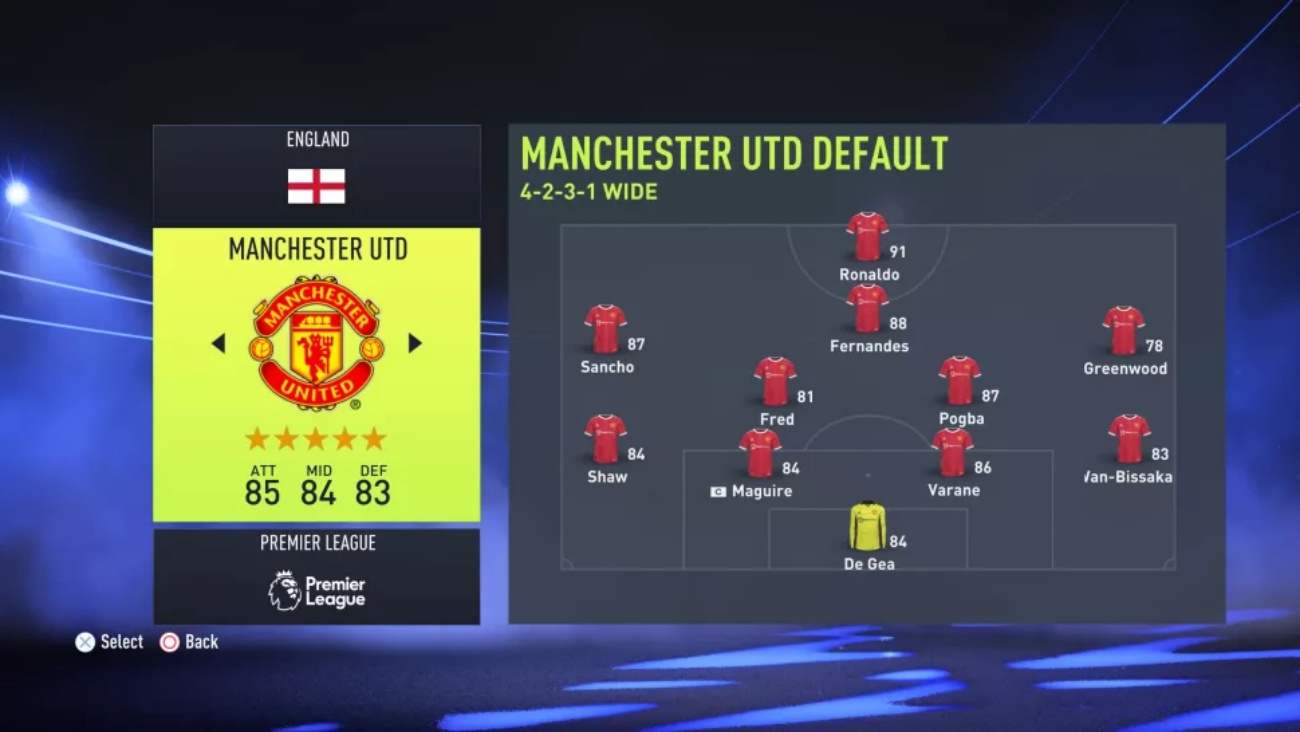 fifa 22 en iyi takımlar manchester united