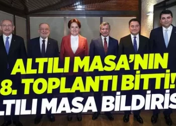 Altılı masa sekizinci kez toplandı