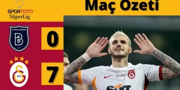 Galatasaray Başakşehir maçında gol olup yağdı
