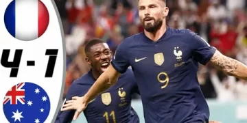 2022 FIFA Dünya Kupası Fransa – Avustralya: 4-1