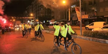 Bisikletlerle Mersin’den Anıtkabir’e yola çıktılar