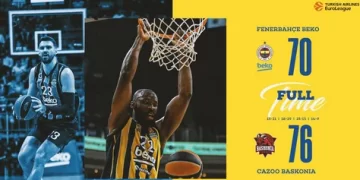 Turkish Airlines EuroLeague Fenerbahçe Beko-70 Baskonia-76