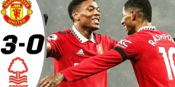 Manchester United 3-0 Nottingham Forest