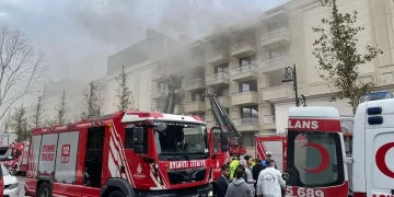 Çırağan Sarayı’nda panik yaratan yangın