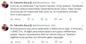 fahrettin koca aydin patlama habermeydan