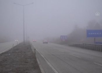 43 ilin geçiş güzergahı “kilit kavşak” yoğun sis altında