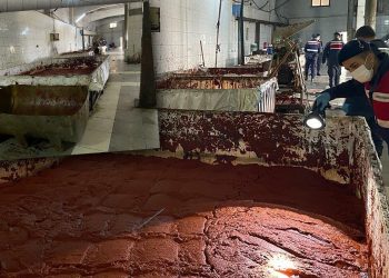 İzmir’de kaçak salça üretimi yapılan çiftlik kapatıldı