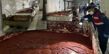 İzmir’de kaçak salça üretimi yapılan çiftlik kapatıldı