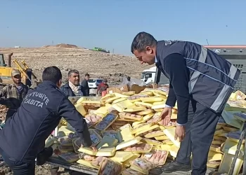 Şanlıurfa’da tarihi geçmiş 7 ton tavuk eti ele geçirildi