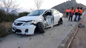 tokat ta gizli buzlanma zincirleme kaza habermeydan