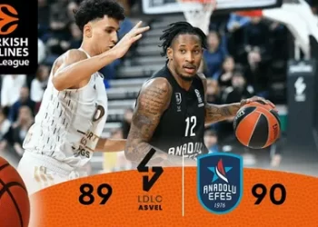 Anadolu Efes, deplasmanda ASVEL’i 90-89 mağlup etti