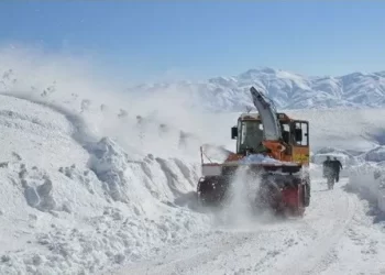 Muş ile Bitlis arasında karla zorlu mücadele