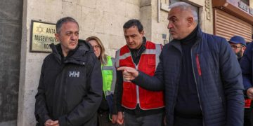 Bakan Ersoy, Hatay’da depremden etkilenen tarihi ve kültürel yapıları inceledi