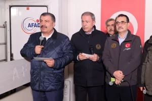 bakan koca deprem bolgesinde habermeydan