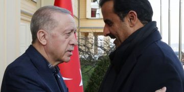 Cumhurbaşkanı Erdoğan, Katar Emiri Al Sani ile görüştü
