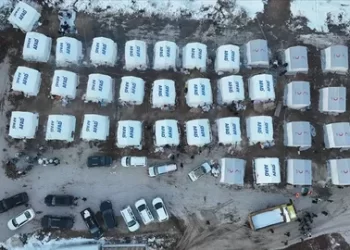 Muş Valiliği Koordinesindeki Ekipler, Nurhak ilçesinde çadır kent kurdu