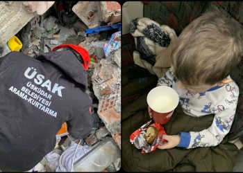 36 saat sonra Ukraynalı anne ve 4 yaşındaki oğlu enkazdan sağ çıkarıldı