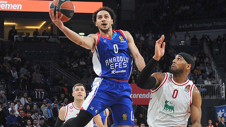 Anadolu Efes Olimpia Milanoyu farkli gecti Habermeydan