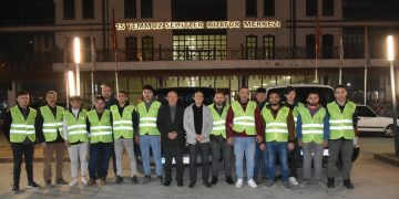 Sinop Boyabat’tan 14 sıhhi tesisat ustası deprem bölgesine gitti