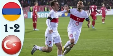 Türkiye, Ermenistan’ı Erivan’da 2-1 mağlup etti