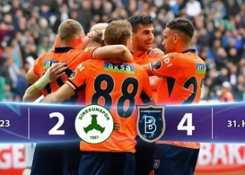 Başakşehir 3 puanı deplasmanda 4 golle aldı