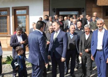 Muş Malazgirt’te bayramlaşma töreni yapıldı