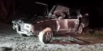 Sinop’un Erfelek ilçesinde otomobil göle düştü