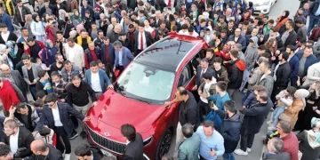 Türkiye’nin yerli otomobili Togg’a Sivas’ta yoğun ilgi