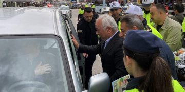 İçişleri Bakan Yardımcısı Ersoy’dan Sinop’ta trafik denetlemesi