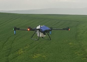 Muş Malazgirt’te drone ile ilaçlama dönemi