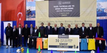 Sinop’taki spor kulüplerine 1,4 milyon lira destek