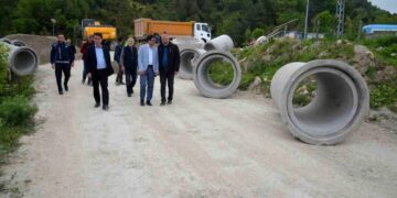 Sinop Türkeli’de içme suyu hattı çalışmaları
