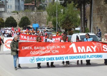 Sinop’ta 1 Mayıs İşçi ve Emekçiler Bayramı coşkuyla kutlandı