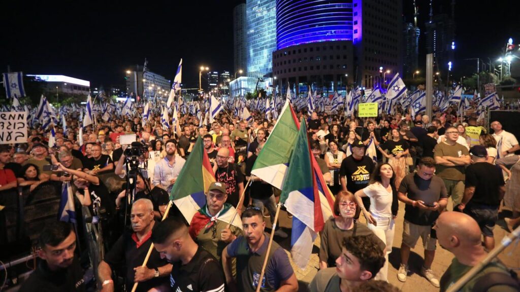 israil protesto habermeydan