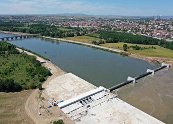 Meriç Nehri’ndeki hidroelektrik santrali inşaatı tamamlanma aşamasında