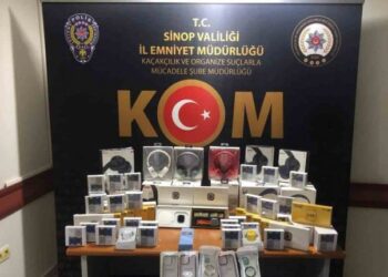 Sinop’ta gümrük kaçağı elektronik cihazlar ele geçirildi