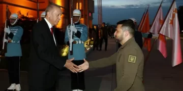 Cumhurbaşkanı Erdoğan Ukrayna Devlet Başkanı Zelenskiy ile bir araya geldi