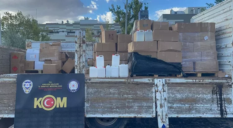 Ankara'da 'sahte içki' operasyonunda 1 kişi yakalandı! sahte icki habermeydan