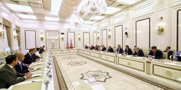 TBMM Başkanı Kurtulmuş, Azerbaycan Milli Meclisi Başkanı Gafarova ile bir araya geldi