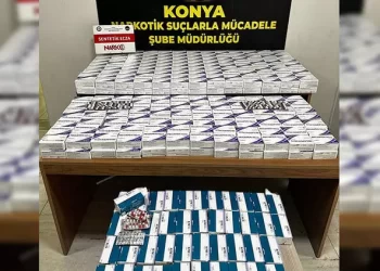 Konya’da 25 bin adet uyuşturucu hap yakalandı