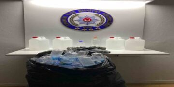 Sinop Ayancık’ta 20 litre etil alkol ele geçirildi