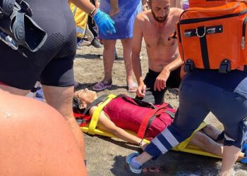 Sinop’ta bir kadın boğulma tehlikesi geçirdi