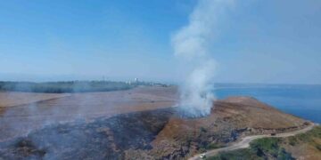 Sinop’ta makilik alanda yangın çıktı