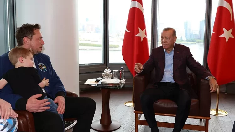 Cumhurbaskani Erdogan Tesla ve SpaceXin kurucusu Elon Musk ile gorustu habermeydan