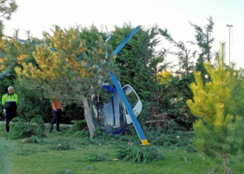 Afyonkarahisar’da helikopter düştü!