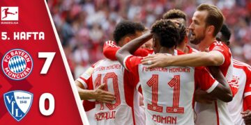 Bayern 7 attı Harry Kane şov yaptı!
