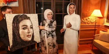Emine Erdoğan, Katar Emiri’nin annesiyle New York’ta buluştu