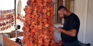 Muş’lu çiftçiler ata tohumundan ürettikleri sebzeleri kurutarak satıyorlar